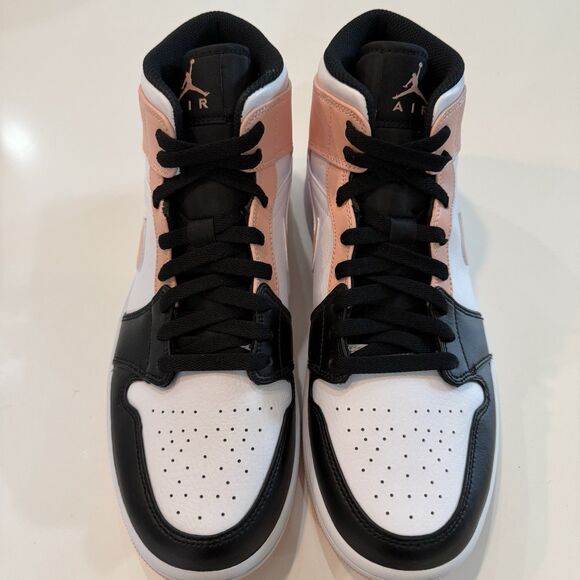 NIB Nike Air Jordan 1 Mid Arctic Orange Black Crimson Tint 554724-133 Mens 9.5 main image 7
